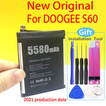 Bateria 5580mah para smartphone doogee, s60 s60 lite bat17m15580, bateria usada de alta qualidade + código de rastreamento, em estoque 2024 - compre barato