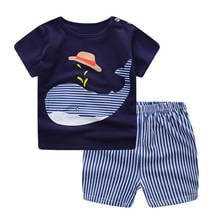 Summer Baby Short Sleeve For Clothing Boys And Girls Cotton Underwear Suit For Children Two Clothes Sets For Babies 2024 - buy cheap