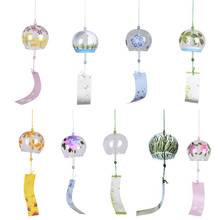 Christmas Japan Style Decor Glass Hanging Wind Chime Blessing Girls Home Decoration Accessories Crafts Wind Bells Office Pendant 2024 - buy cheap