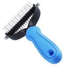 1PCS Stainless Double-sided Pet Cat Dog Comb Brush Professional Dogs Cats Removal Comb Pet Fur Knot Cutter Pet Grooming Products 2024 - buy cheap
