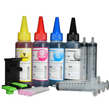 Kit de recarga de tinta para o cartucho xl HP140 HP301 HP141 HP300 HP 302 303 XL HP121 HP122 HP650 HP652 4x100ml HP651 XL cartucho de tinta de impressora HP 304 XL 2024 - compre barato