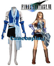 Disfraz de juego Final Fantasy X para mujer, traje de cantante, de Yuna, azul, hecho a medida, para Halloween 2024 - compra barato