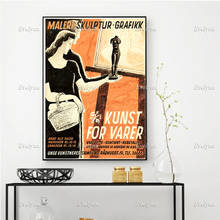 Tela de exposição alemã vintage, poster para decoração de parede, artes de parede, decoração de sala de estar, presente exclusivo 2024 - compre barato
