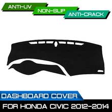 Car Dashboard Mat Anti-dirty Non-slip for Honda Civic 2012 2013 2014 Dash Cover Mat UV Protection Shade Sticker 2024 - buy cheap