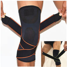 2 pçs esportes fitness joelheiras apoio pressurizar náilon elástico bandagem envoltório cintas para basquete ciclismo montanhismo 2024 - compre barato