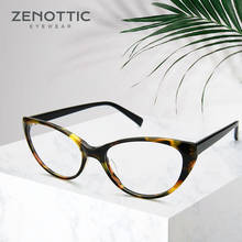 ZENOTTIC-gafas ópticas Retro Para ojos de gato para mujer, Marcos para miopía, hipermetropía, marcos para Anteojos de Prescripción, gafas de tortuga 2024 - compra barato