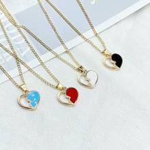2021 New Cute Necklace Summer Hollow Heart Pendant Necklace Gift For Gir Birthday  Dropshipping Wholesale 2024 - buy cheap