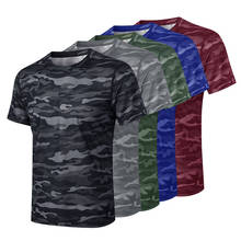 Compression Sport Tight Shirts Rashguard Tee Jersey Camouflage Running t-Shirts Tops Soccer Athletic Fitness Gym Shirts Sportswe 2024 - buy cheap