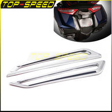 Chrome Taillights Trim Cover Tail Brake Turn Signal Light Bezel Accent Decorative for Honda goldwing GL1800 1800 GL Tour DCT 2024 - buy cheap