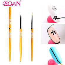 BQAN Metal Handle Ultra Thin 5/7/9mm Nail Liner Brush Carving Painting Flower Design Stripes Lines Manicure DIY Tool Drawing Pen 2024 - buy cheap