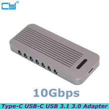 Адаптер Nvme AHCI M-key M.2 NGFF PCI-E с 2 полосами, адаптер USB 3,1 3,0 с разъемом типа C для SSD-накопителя 2024 - купить недорого