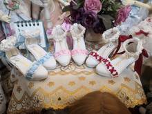 Sapatos de boneca bjd, adequados para 1/3 sd, tamanho dd, moda, pérola, laço, saltos altos em 3 cores, em acessórios de boneca 2024 - compre barato