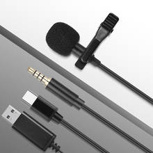 Mini Microphone for Smartphone DSLR Camera Type C 3.5mm Microfone for Samsung Huawei Xiaomi Lavalier Clip-on Recording Microfono 2024 - buy cheap