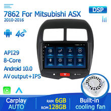 Para mitsubishi asx 2010 2011-2016 c4 peugeot 4008 rádio do carro multimídia player de vídeo navegação gps android 10.0 gravador de fita 2024 - compre barato