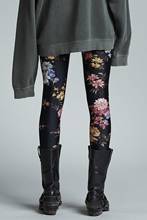 Moda feminina leggings flor impresso paddy casual fino-ajuste longo lápis calças femininas calças da forma 2024 - compre barato