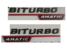 Red Black Fender FOR  BITURBO 4MATIC Emblem Emblems Badges 2pcs 2024 - buy cheap