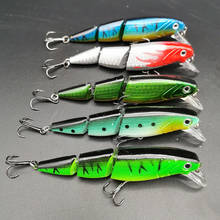 Multi-seção minnow isca de pesca conjunto artificial duro bait multi articulado seções crankbait mar baixo corrico carpa iscas de pesca 2024 - compre barato