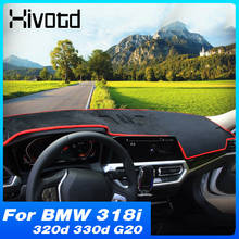 Hivotd Dashboard Mat Non-Slip Pad Interior Car Styling Product Anti-UV Protection Carpet For BMW 318i 320d 330d G20 2020 2021 2024 - buy cheap