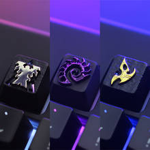 Teclado mecânico em liga de alumínio, tampa transparente em liga de alumínio, para eixo mx, zerg, rígido
