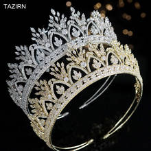 Newest Crowns CZ Women Wedding Tiaras Zircon Gold Butterfly Jewelry Accessories Princess Party Headdress Best Gifts for Bride 2024 - buy cheap