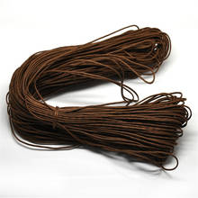 Cordón de algodón encerado de 80 metros de Doreen Box, cordón de Color café de 1,5mm para pulsera/Collar DIY, fabricación de joyas (B19624) 2024 - compra barato