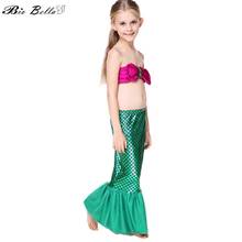 Traje de baño para niños y niñas, Bikinis de 1 a 8 años, traje de baño de sirena conectable, traje de baño, ropa de fiesta 2024 - compra barato