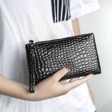 Fashion Women Change Messenger Bag Portable Clutch PU Leather Zipper Wallet Clutch Leather Zipper Money Bag Leather Clutches 2024 - buy cheap