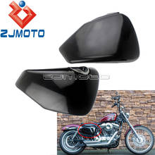 Motorcycle Left Right Side Battery Cover For Harley Sportster XL883 XL1200 2004-2013 Forty Eight Seventy Two Iron 883 Nightster 2024 - buy cheap