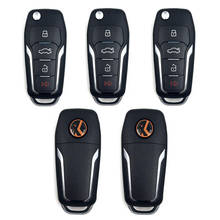 Xhorse-llave remota Universal inalámbrica XNFO01EN, 4 botones para Ford, versión en inglés, VVDI2,VVDI, Max, 5 uds. 2024 - compra barato