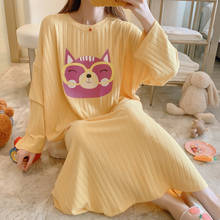 Novo algodão feminino onesies animal em torno do pescoço padrão pijama onesie feminino sleepwear lounge manga longa camisola adulto pijamas 2024 - compre barato