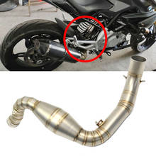 Slip-On G310R G310GS Motorcycle Exhaust System Header Link Middle Mid Pipe With Pressure Without Muffler For  G310 2024 - buy cheap