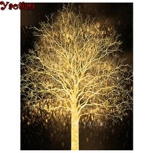 Diamond Embroidery Wealth Tree Golden Abstract Art Diamond Painting 5D Diamond Mosaic Full Square Round Drill Decoration Gift 2024 - buy cheap