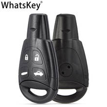 WhatsKey Replacement 4 Buttons Remote Car Key Shell Fob Case For SAAB 93 95 WF 2003-2011 Soft Buttons Uncut Blank HU100 2024 - buy cheap