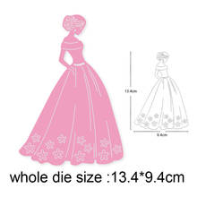 2020 Craft dies Wedding Dress Woman Metal Cutting Dies for Diy Scrapbooking dies Embossing Die Cut Paper Card Album Stencil dies 2024 - buy cheap