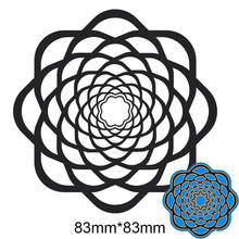 Troqueles de corte de Metal flor hueca nueva plantilla de decoración de papel para álbum de recortes en relieve DIY Tarjeta de papel artesanal 83*83mm 2024 - compra barato