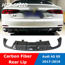 A5 S5 Carbon Fiber Rear Spoiler Tail Lip Bumper Diffuser For Audi A5 S-line S5 Coupe 4 Doors 2017-2019 2024 - buy cheap