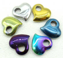 FashionTitanium Hematite Heart-shaped Gem Charms pendant for Diy jewelry making necklace Accessories 1pcs 2024 - buy cheap