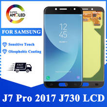 Montaje de digitalizador de pantalla táctil LCD Super AMOLED de 5,5 pulgadas para Samsung Galaxy J730 J730F J7 Pro 2017, pantalla LCD para Samsung J730 2024 - compra barato