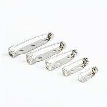 10-50pcs Brooch Base Metal Pins 15/20/25/30/35mm Pins Back Silver Color Locking Clasp Pin Holder Jewelry Accessories 2024 - buy cheap
