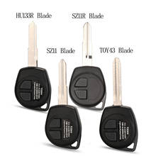 Jingyuqin 15ps For Suzuki Grand Vitara Igins Alto SX4 Agila 2 Buttons Remote Key Shell Fob + Button Pad HU133R TOY43 SZ11R Blade 2024 - buy cheap