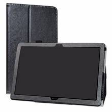 Caso de alta qualidade para 10.0 "huawei mediapad t5 2018 tablet dobrável suporte capa couro do plutônio com fecho magnético para huawei 2024 - compre barato