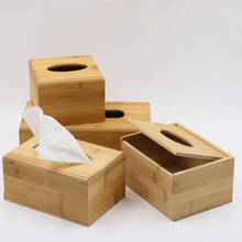 Modern Simple Multi-function Desktop Bamboo Wood Tissue Box Multi-function Storage Box Home Environmental Face Towel Paper Box 2024 - buy cheap