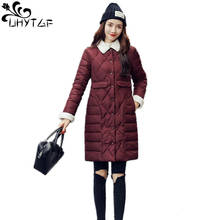 UHYTGF Women cotton clothing Unique Style Female Jackets Fashion Parka Winter Jacket Cotton aphid Warm Winter Women's Coats X390 2024 - buy cheap