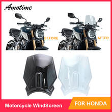 Motorcycle Sports Windshield WindScreen Visor Viser Fits For Honda CB650R NEO SPORTS CAFE 19'- 2019 Double Bubble 2024 - buy cheap