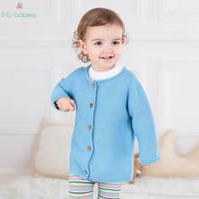 Korean Girls Cardigan Baby boy Clothes candy colors autumn Sweater Kids Cotton Long Sleeve knitted Coat Sweaters For Toddlers 2024 - buy cheap