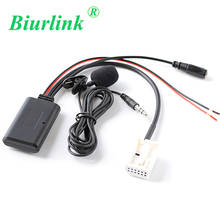 Biurlink 12Pin AUX IN Car Radio Media Bluetooth Microphone Audio Input Adapter for Volkswagen RCD210 RCD310 RCD510 RNS310 RNS315 2024 - buy cheap