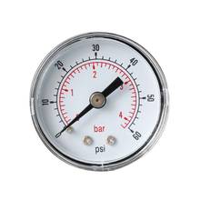 Manómetro trasero BSPT, 40mm, 1/8, 15-300 PSI y Barra para combustible de aire y Gas Wate 2024 - compra barato