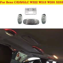 Luz Ambiental LED para coche, lámpara de lectura con altavoz de techo, estuche para gafas, para Benz C/E/S/GLC W222 W213 W205 X253 MB, 3/7/64 colores 2024 - compra barato