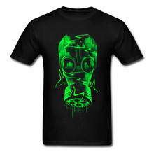 Toxic City Tshirt Funky Design Men T-shirt Short Sleeve Rife Fallout Gas Mask Shirt 100% Cotton Tops Tees Male Halloween Cosplay 2024 - buy cheap