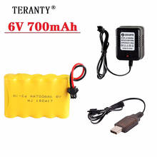 6v 700mAh Battery and Charger For RC Cars Robots Tanks Trucks Gun Boats 6v NiCD Battery Aa 700mah 6v Rechargeable Battery Pack 2024 - buy cheap